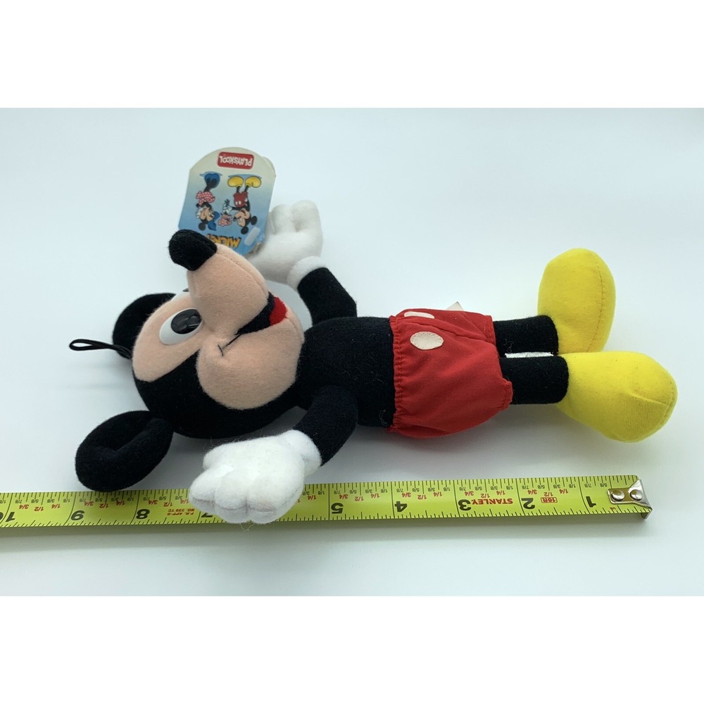 Vintage Disney Mickey Mouse Playskool Plush Toy 9" - 1990 Excellent with Tags - Picture 2 of 5